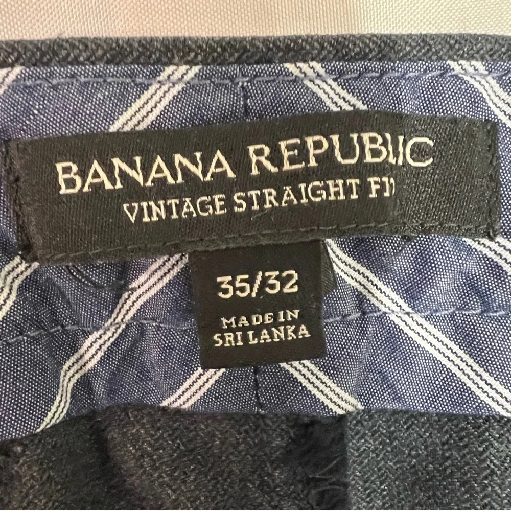 Banana Republic Vintage Straight‎ Dress Pants Gray 35x32